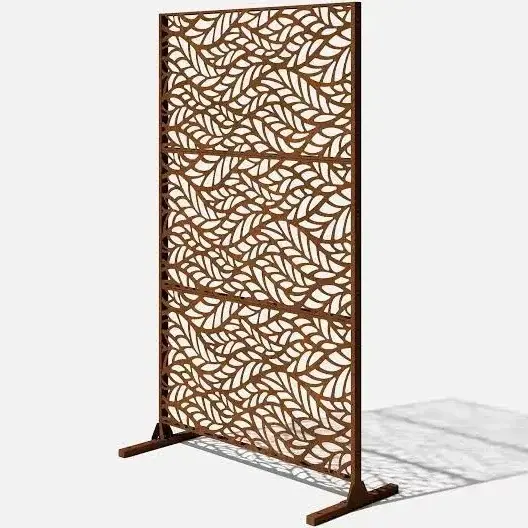 Schermatura privacy in acciaio corten