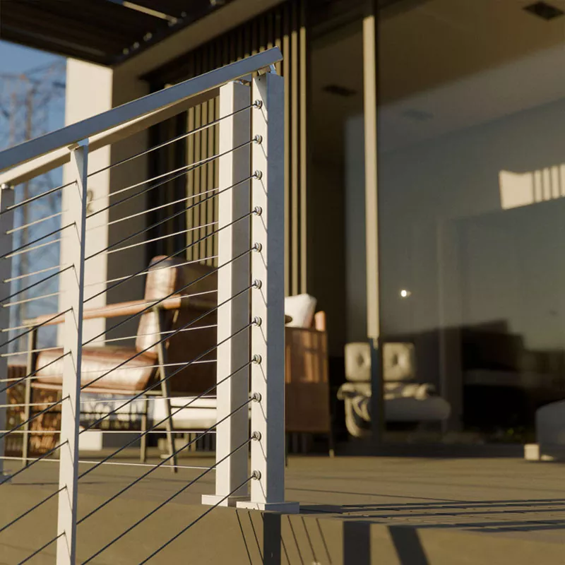 Ringhiera in cavo inossidabile