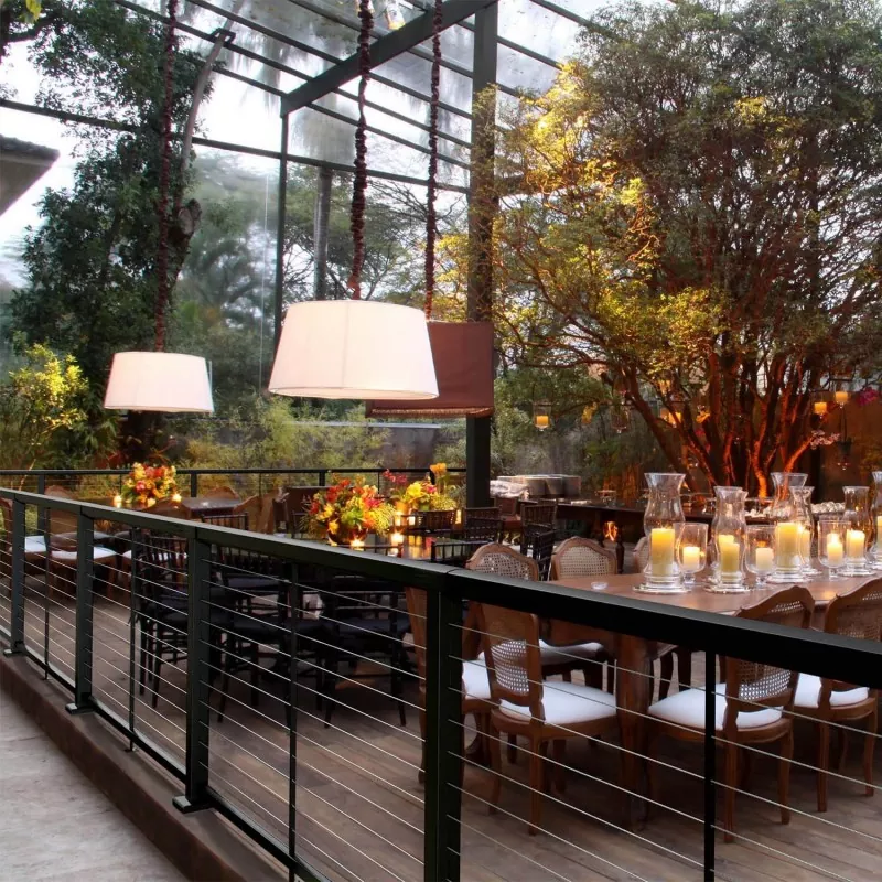 Ringhiera in filo di acciaio inossidabile