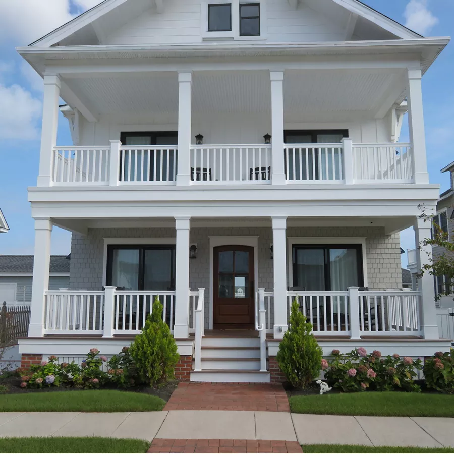 Ringhiera del portico in vinile